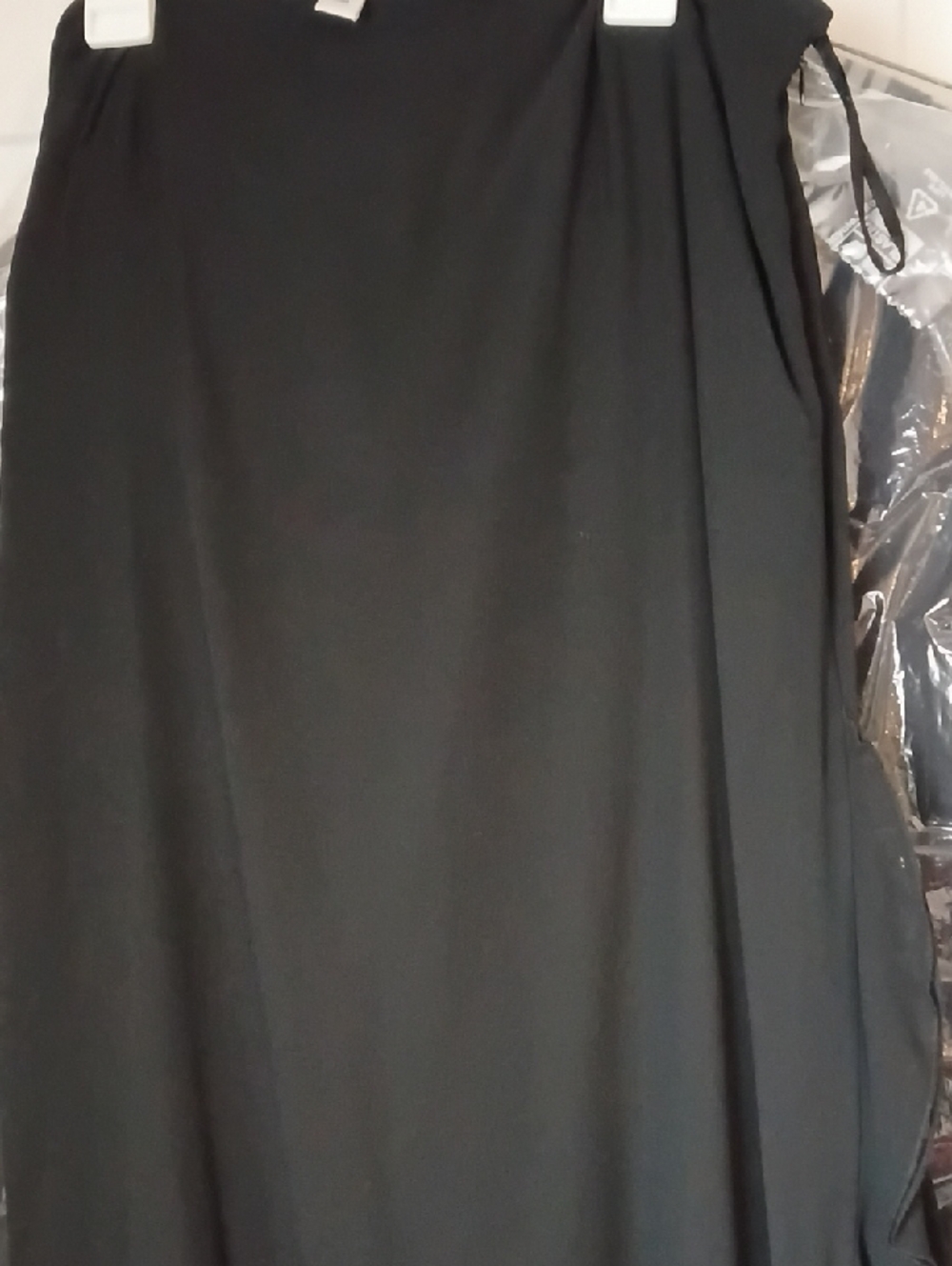 Black Women's A-Line Skirt/Drape